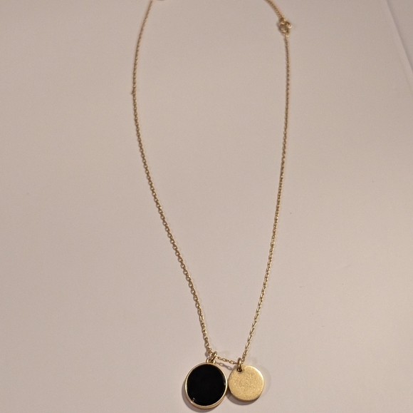 Madewell Elegant Gold and Black Pendant Necklace - Picture 6 of 7